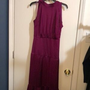 Sam Edelman Red Sheath Halter Maxi Dress